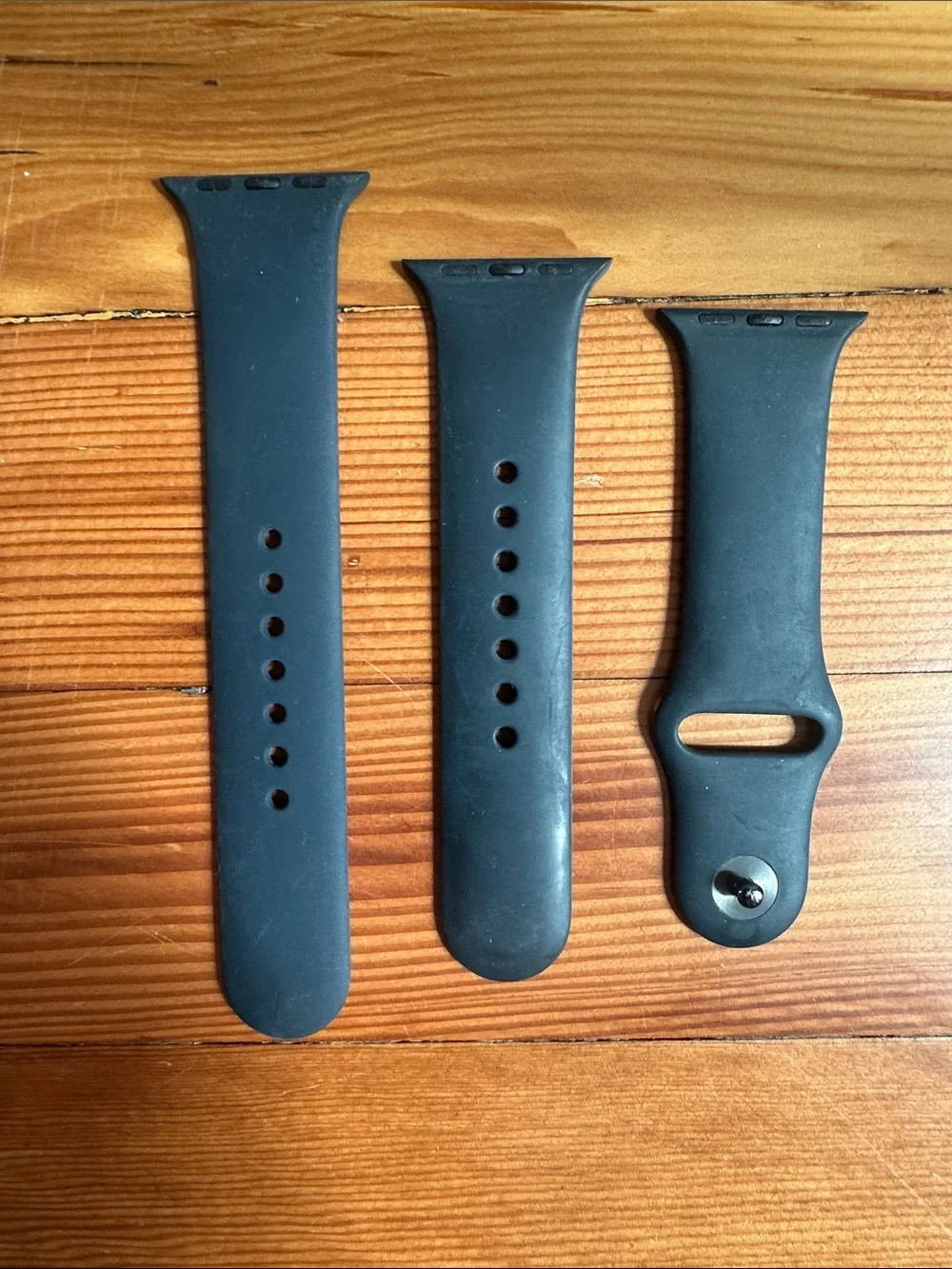 Black Silicone Watch Band for Smartwatches